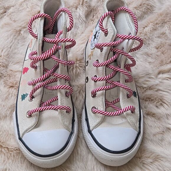 Converse Chuck Taylor All Star High "Winter Holidays" suede Shoes, Size 11 - Picture 5 of 13